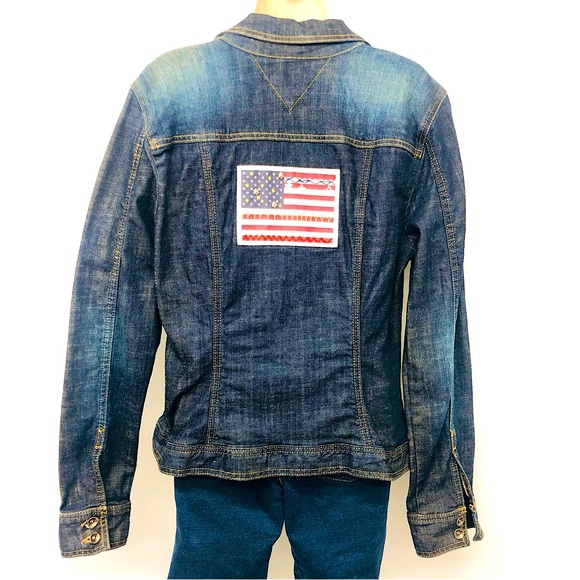 Tommy Hilfiger Patriotic Denim Trucker Jacket - Picture 1 of 16